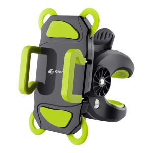 Soporte para celular con sujeción en manubrio color verde