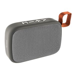 Mini Parlante Bluetooth* con reproductor USB/microSD color gris