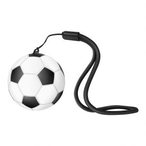 Mini parlante Bluetooth* con forma de balón color blanco