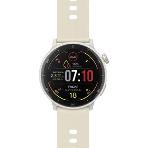 Smart Watch Bluetooth* Touch AMOLED* con función GPS, 1.4”, 3 ATM, 22 mm color beige